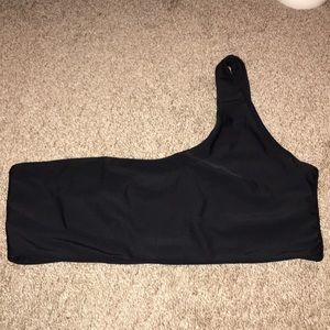 Black of the shoulder Shein bikini top